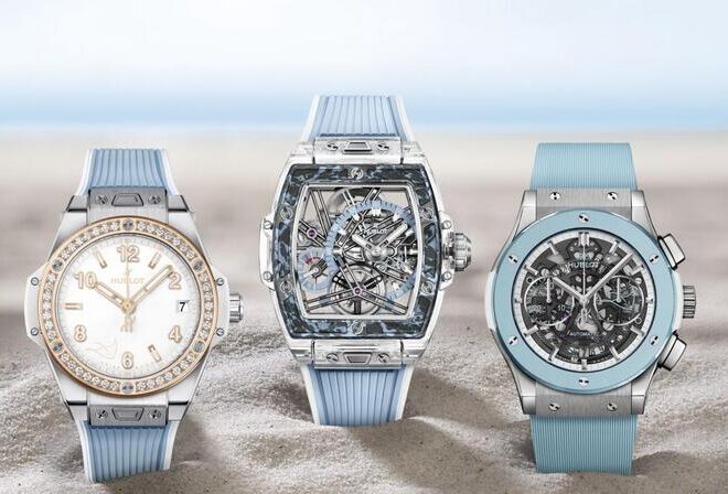 Un orologi Hublot dalla tonalità azzurra unica